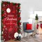 Christmas Door Cover Merry Christmas Fabric Front Door Banner Xmas Ball(70.9 x 35.4 Inch)